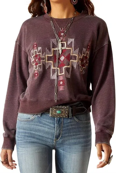 Ariat Women's Larson Clove Sweatshirt In Brown