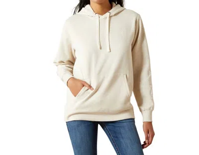Ariat Women's Logo Hoodie In Oatmeal In Neutral