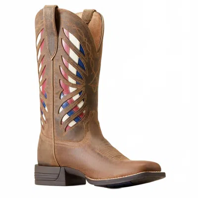 Ariat Women's Longview Western Boots In Burlap In Brown