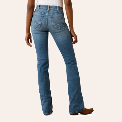 Ariat Women's Lyra Medium Wash High Rise Bootcut Jeans In Blue