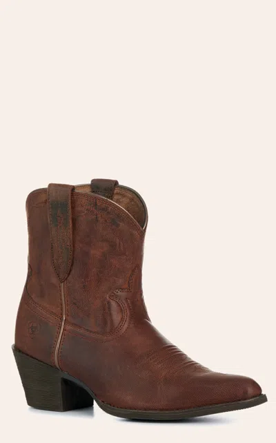 Ariat Women's Maggie Sassie Brown J Toe Booties