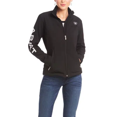 Ariat Women's New Team Softshell Long Sleeve Top In Jet Black