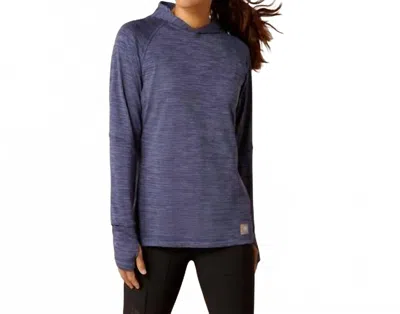 Ariat Women's Rebar Gridwork Hoodie In Indigo In Black