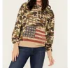 Ariat Women's Rodeo Quincy Wild West Usa Hoodie In Camo In Multi