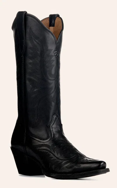 Ariat Women's Round Up Collins Black Snip Toe Cowboy Boots In Multi