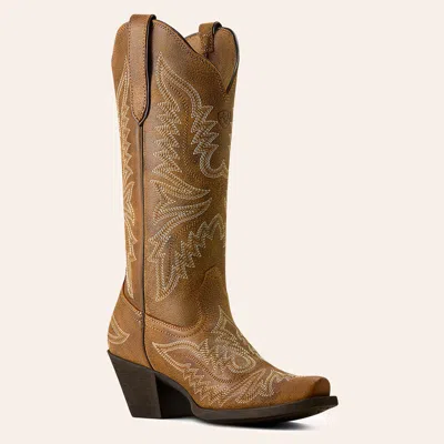 Ariat Women's Round Up Collins Grenadine Brown Snip Toe Cowboy Boots