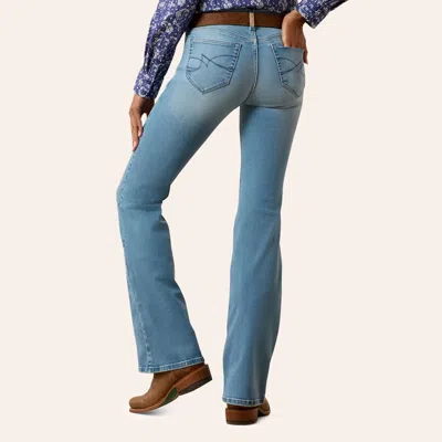 Ariat Women's Sadie Sausalito Light Wash Perfect Rise Bootcut Jeans In Blue