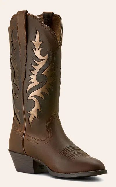 Ariat Women's Sassy Brown & Bronze Heritage Retro Round Toe Cowboy Boots