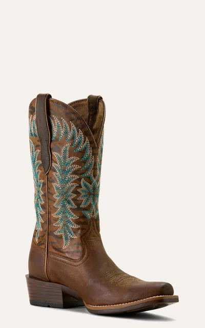 Ariat Women's Sassy Brown & Gilded Tiger Bantamweight K Toe Boots