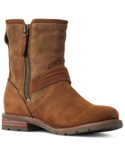 Pre-owned Ariat Women's Savannah Waterproof English Riding Boot - Round Toe Brown 10042452