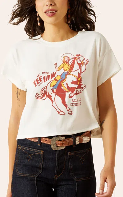 Ariat Women's Sendero White Yeehaw Graphic T-shirt