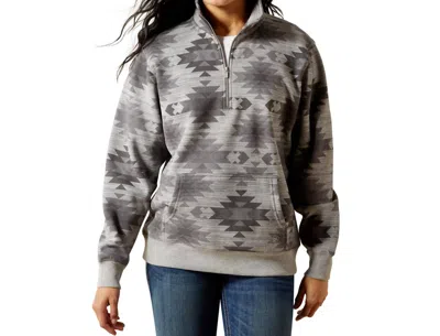 Ariat Women's Sienna Zip Sweatshirt In Mable In Gray