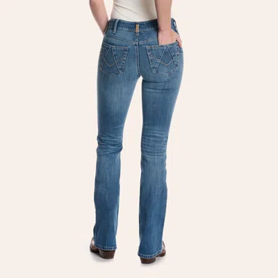 Ariat Women's Silvie Glenwood Perfect Rise Bootcut Jeans In Blue