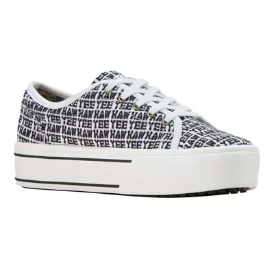 Ariat Women's Skylar Casual Shoes In Yeehaw Print In White