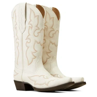 Pre-owned Ariat Women's Snip Toe Jennings Boots White