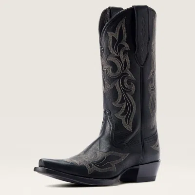 Pre-owned Ariat Women's Style No. 10044501 Jennings Stretchfit Western Boot In Black