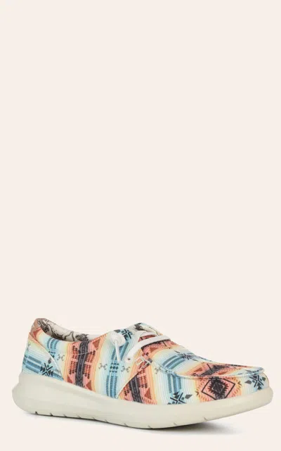 Ariat Women's Sunset Aztec Hilo Moc Toe Casual Shoes In Multi