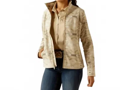 Ariat Women's Team Softshell Print Jacket In Sandstone Southwest Print In Multi
