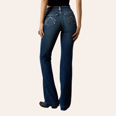 Ariat Women's Teresa Dark Wash Slim Fit Trouser Jeans In Blue
