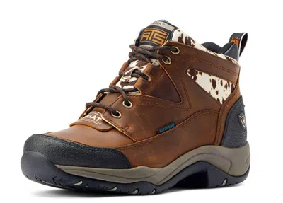 Ariat Women's Terrain H20 Cow Shoe In Brown/white In Multi