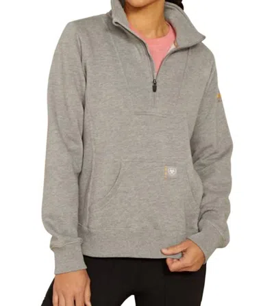 Ariat Women's Traverse Funnel Neck Sweatshirt In Heather Grey In Gray
