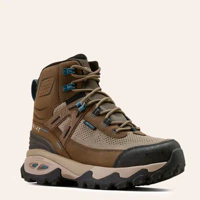 Ariat Women's Traverse Mid H20 Brown & Tan Waterproof Round Toe Hiking Boots