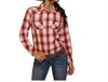 Ariat Women's Tulsa Long Sleeve Snap Shirt In Red Plaid In Multi