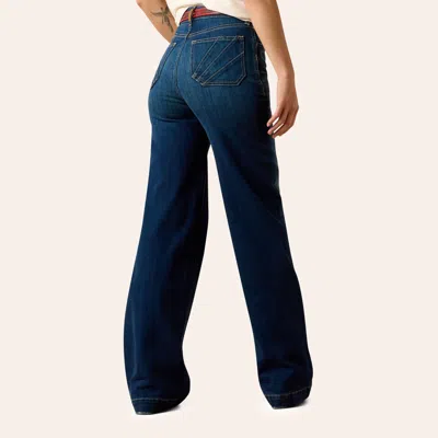 Ariat Women's Ultra High Rise Penelope Lakewood Wide Leg Jeans In Blue