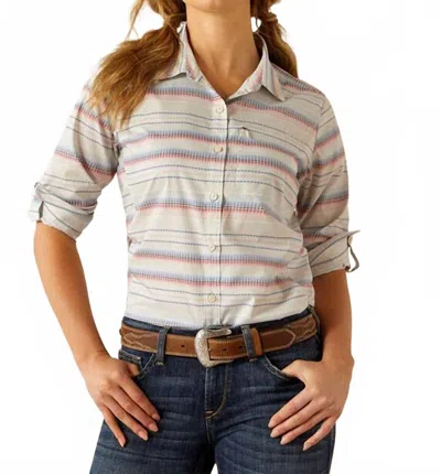 Ariat Women's Venttek Stretch Long Sleeve Stripe Shirt In Multi
