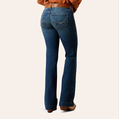 Ariat Women's Vermont Wash Perfect Rise Slim Trouser Jeans In Blue