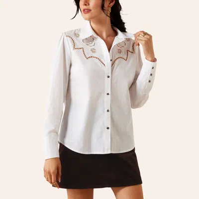 Ariat Women's White Lattice Shirt