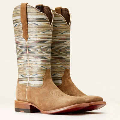Ariat Womens Frontier Chimayo Western Boot In Dijon/multi