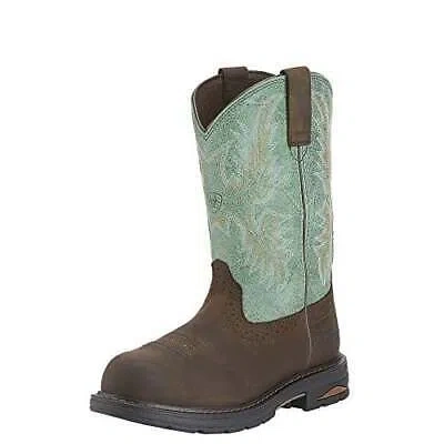 Pre-owned Ariat Womens Tracey Waterproof Composite Toe Work Boot In Brown