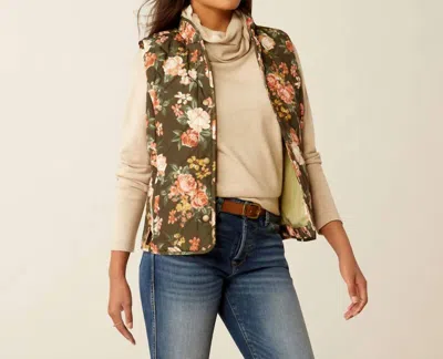 Ariat Woodside Vest In Rose Garden In Multi