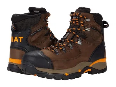 Ariat Work Endeavor 6 Waterproof Carbon Toe Men's Work Boots Chocolate Brown: 13 Ee - Wide
