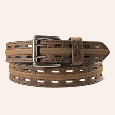 Ariat Work Men's Brown Double Prong Belt