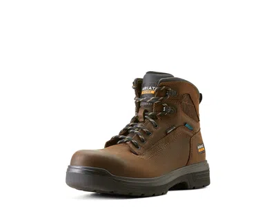 Ariat Work Turbo 6 Waterproof Carbon Toe Work Boots Men's Shoes Rich Brown: 9 Ee - Wide