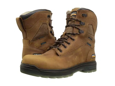 Ariat Work Turbo 8 H2o Men's Work Lace-up Boots Aged Bark: 8 D - Medium In Brown