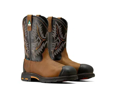 Ariat Workhog Csa Xtr Waterproof Composite Toe Work Boots Cowboy Boots Rye Brown : 14 D - Medium, Leather