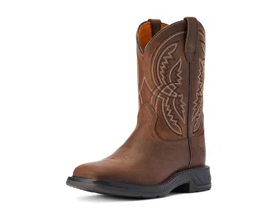 Ariat Workhog Xt Coil Western Boots (little Kid/big Kid) Kid's Shoes Dirt Roads : 5 Big Kid Medium, Leathe In Brown