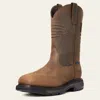 Ariat Workhog Xt Patriot Waterproof Carbon Toe Work Boot In Distressed Brown In Multi
