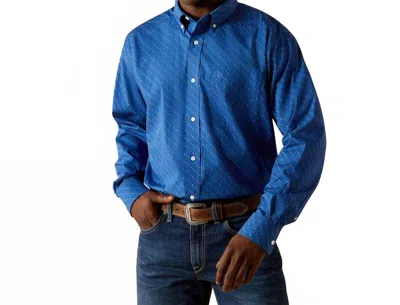Ariat Wrinkle Free Chase Classic Fit Shirt In Blue