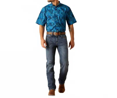 Ariat Wrinkle Free Classic Shirt In Blue