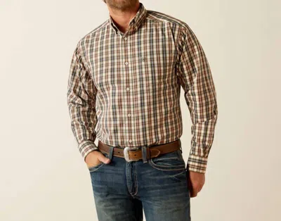 Ariat Wrinkle Free Folk Classic Fit Shirt In Brown