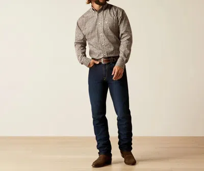 Ariat Wrinkle Free Gerard Classic Fit Shirt In Brown