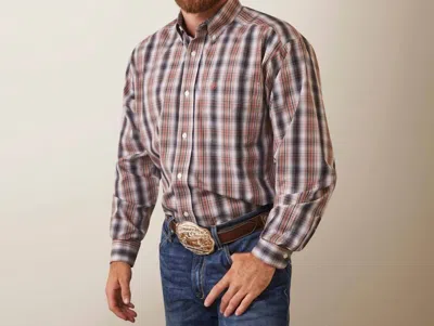 Ariat Wrinkle Free Owen Classic Fit Shirt In Nutmeg In Brown