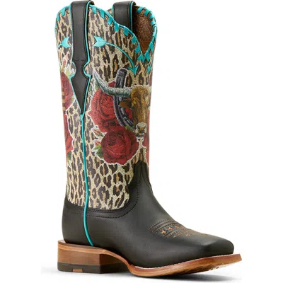 Ariat X Rodeo Quincy Frontier Western Boot In Black