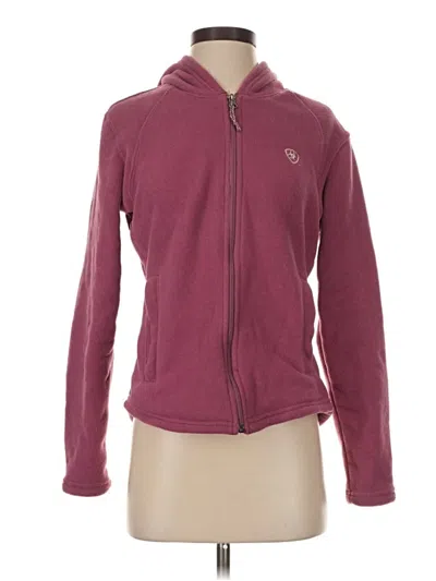 Pre-owned Ariat Zip Up Hoodie In Burgundy