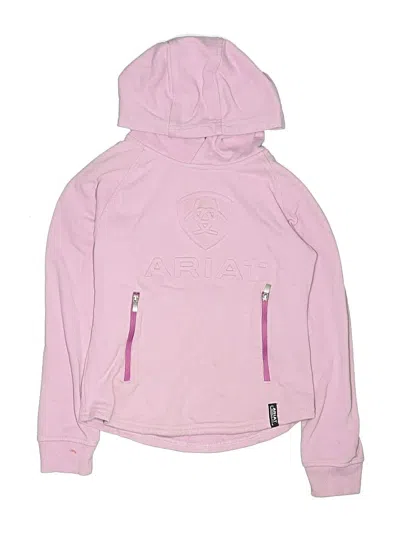 Pre-owned Ariat Kids'  Zip Up Hoodie In Pink