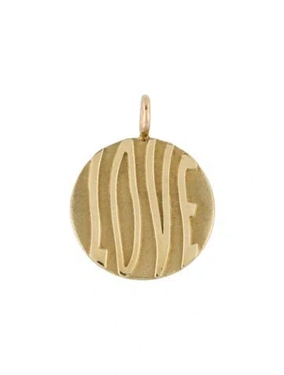 Pre-owned Ariel Gordon Jewelry 14k' Love' Maverick Pendant, 1" In Multi